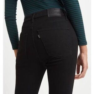 Levi's Women's Mile High Super Skinny Black Jeans